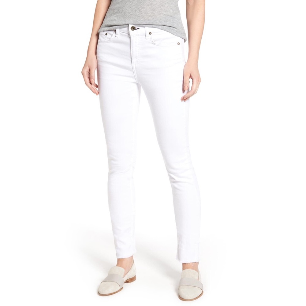 Rag & Bone High Waist Step Hem Slim Boyfriend Jean